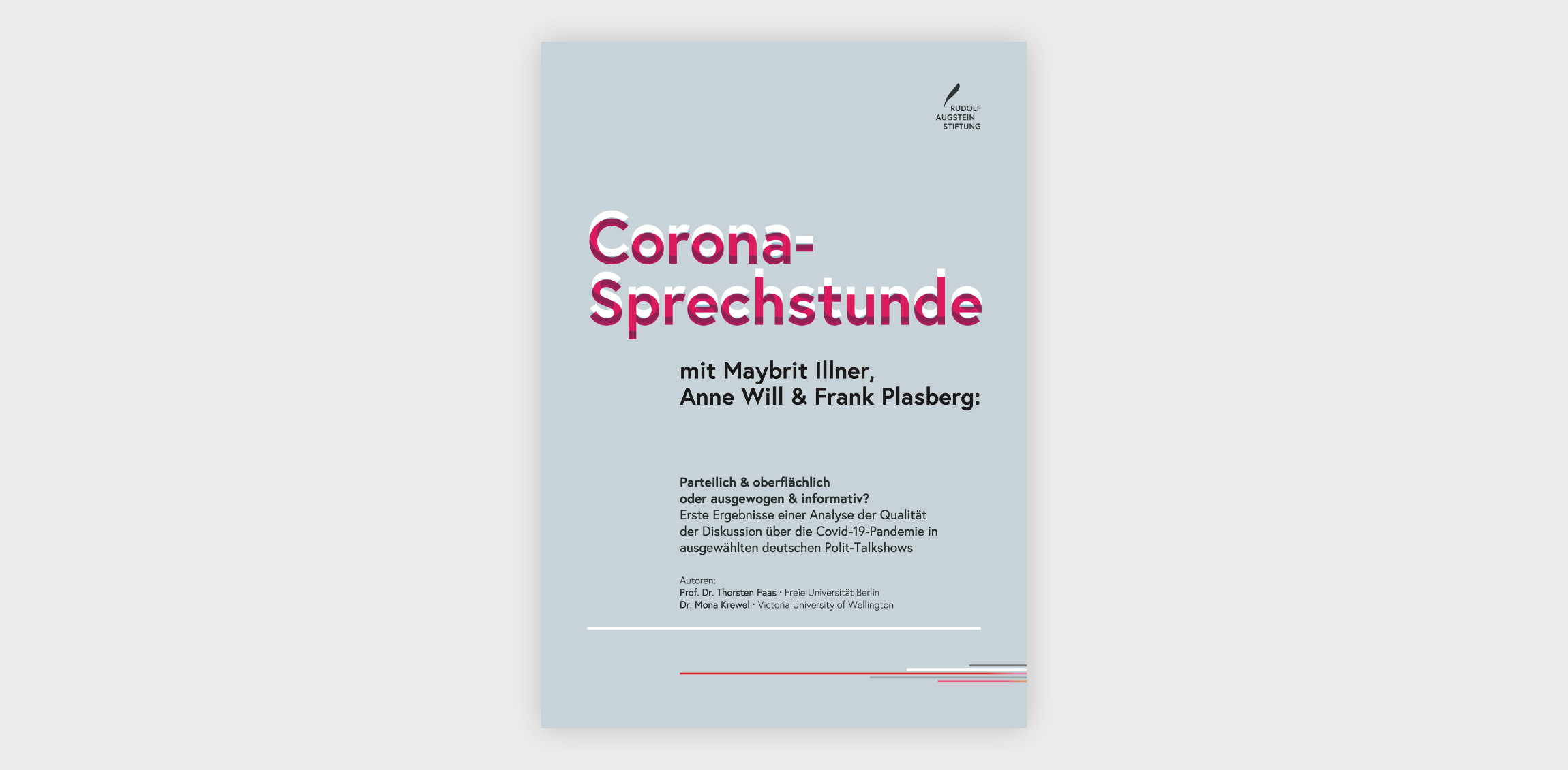 Cover der Studie Corona-Sprechstunde mit Maybrit Illner, Anne Will und Frank Plasberg